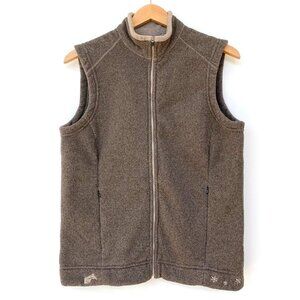 Irideon Brown Fleece Riding Vest Large USA Made